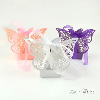 100Pcs/set Butterfly Laser Cut Hollow Carriage Favors Box Gifts Candy Boxes With Ribbon Baby Shower Wedding Event Party Supplies
100Pcs/set Butterfly Laser Cut Hollow Carriage Favors Box Gifts Candy Boxes With Ribbon Baby Shower Wedding Event Party Supplies