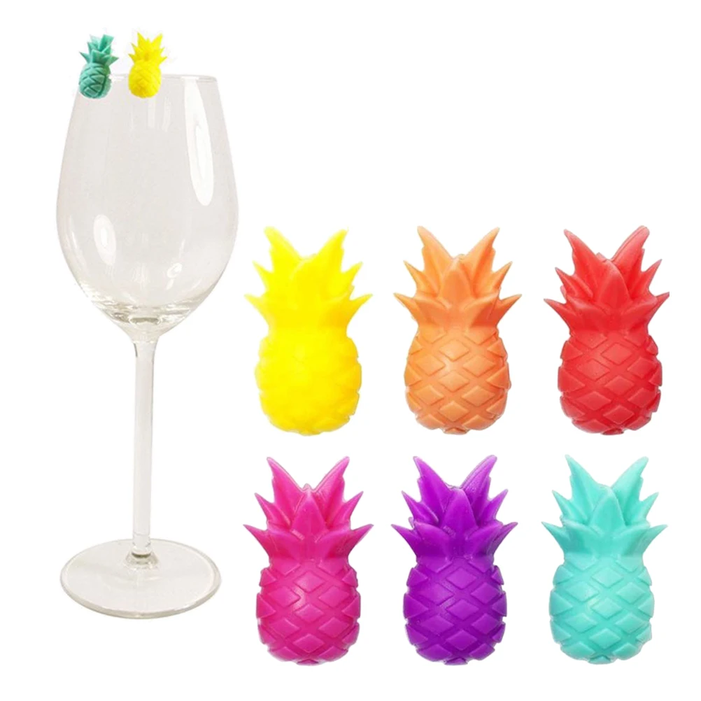 6pcs Silicone Red Wine Glass Marker Creative Pineapple Marker Charm Glass Identification Perfect Charms Markers for Parties
6pcs Silicone Red Wine Glass Marker Creative Pineapple Marker Charm Glass Identification Perfect Charms Markers for Parties