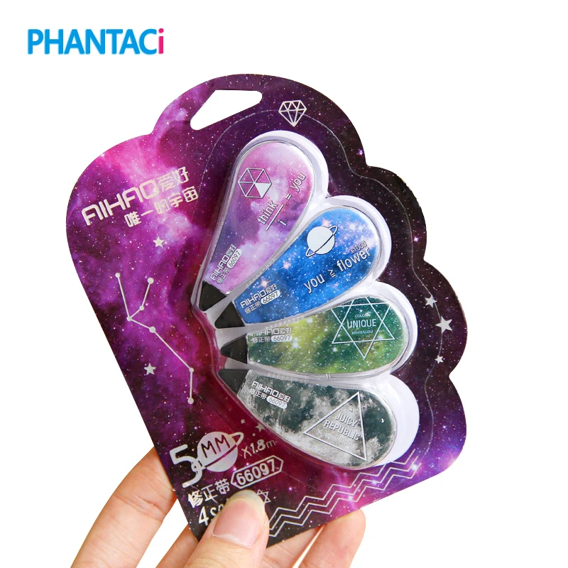 4 pcs/lot Fantastic Starry Sky Correction Tape Promotional Gift Stationery Student Prize School Office Supply
4 pcs/lot Fantastic Starry Sky Correction Tape Promotional Gift Stationery Student Prize School Office Supply