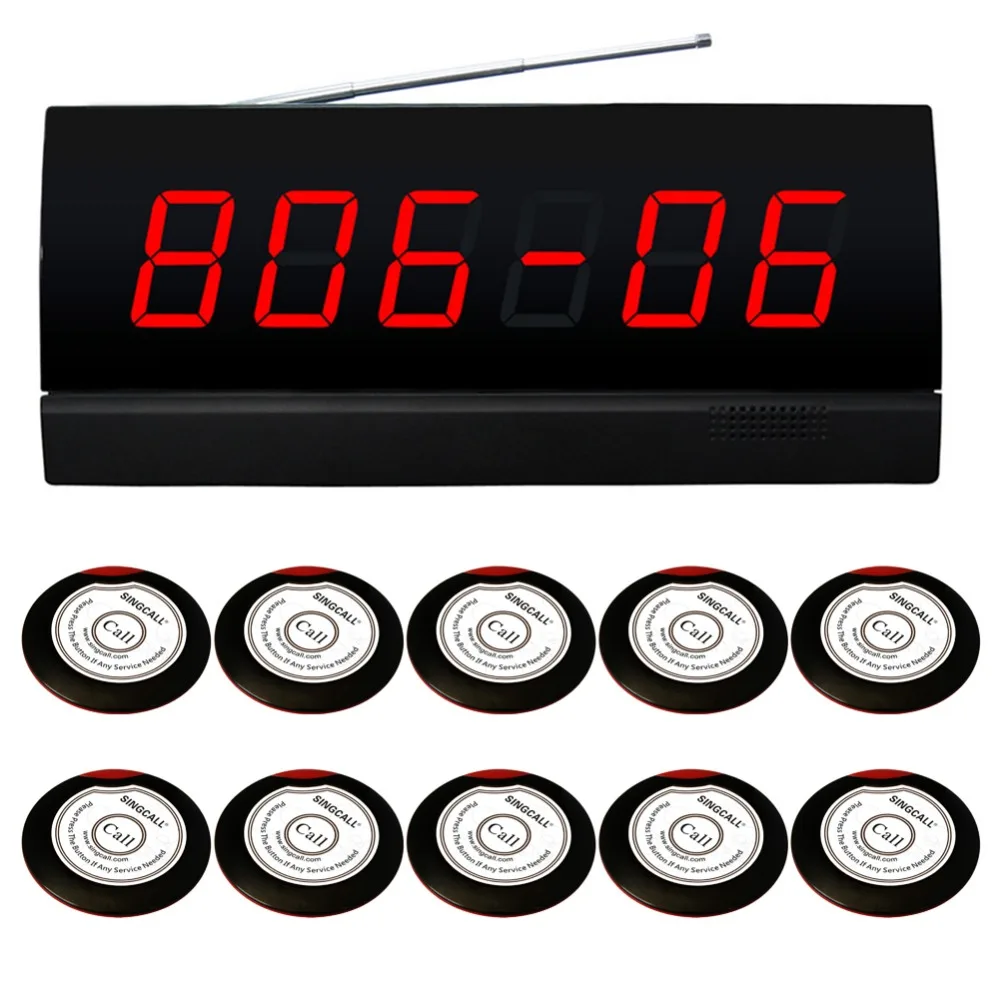 Singcall. wireless alarm display system, guest pager system10 red bells and 1 receiver
Singcall. wireless alarm display system, guest pager system10 red bells and 1 receiver