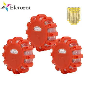 1/3 Pack 15*LED Flares Emergency Roadside Lights Flashing Road Beacon Lamp with Magnetic Base for Car Marine Boat Rainproof Red
1/3 Pack 15*LED Flares Emergency Roadside Lights Flashing Road Beacon Lamp with Magnetic Base for Car Marine Boat Rainproof Red