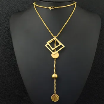 Fashion Stainless Steel Jewelry For Woman and Girl 640mm Long Charm Sweater Chain Necklace Pendant High Quality NEILAEBE
Fashion Stainless Steel Jewelry For Woman and Girl 640mm Long Charm Sweater Chain Necklace Pendant High Quality NEILAEBE