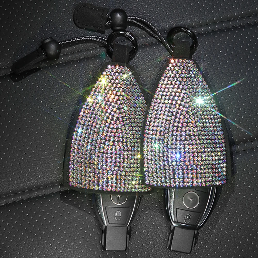 Crystal Diamond Key Case for Car Key Cover Holder Genuine Leather Key Wallet Bag Fashion Women Rhinestone Universal for Benz Bmw
Crystal Diamond Key Case for Car Key Cover Holder Genuine Leather Key Wallet Bag Fashion Women Rhinestone Universal for Benz Bmw