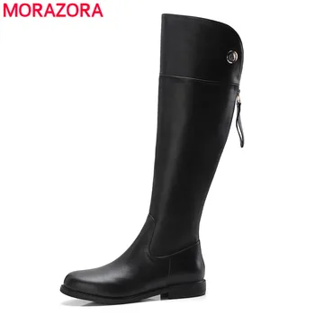 MORAZORA 2020 top quality women's boots genuine leather round toe zipper autumn winter boots ladies shoes knee high boots
MORAZORA 2020 top quality women's boots genuine leather round toe zipper autumn winter boots ladies shoes knee high boots