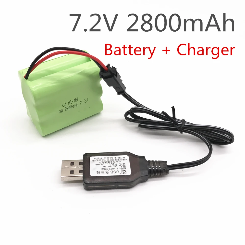 1PCS 2800mah 7.2v rechargeable pack battery nimh 7.2v / aa nimh battery ni-mh 7.2v for Remote control electric toy tool boat
1PCS 2800mah 7.2v rechargeable pack battery nimh 7.2v / aa nimh battery ni-mh 7.2v for Remote control electric toy tool boat