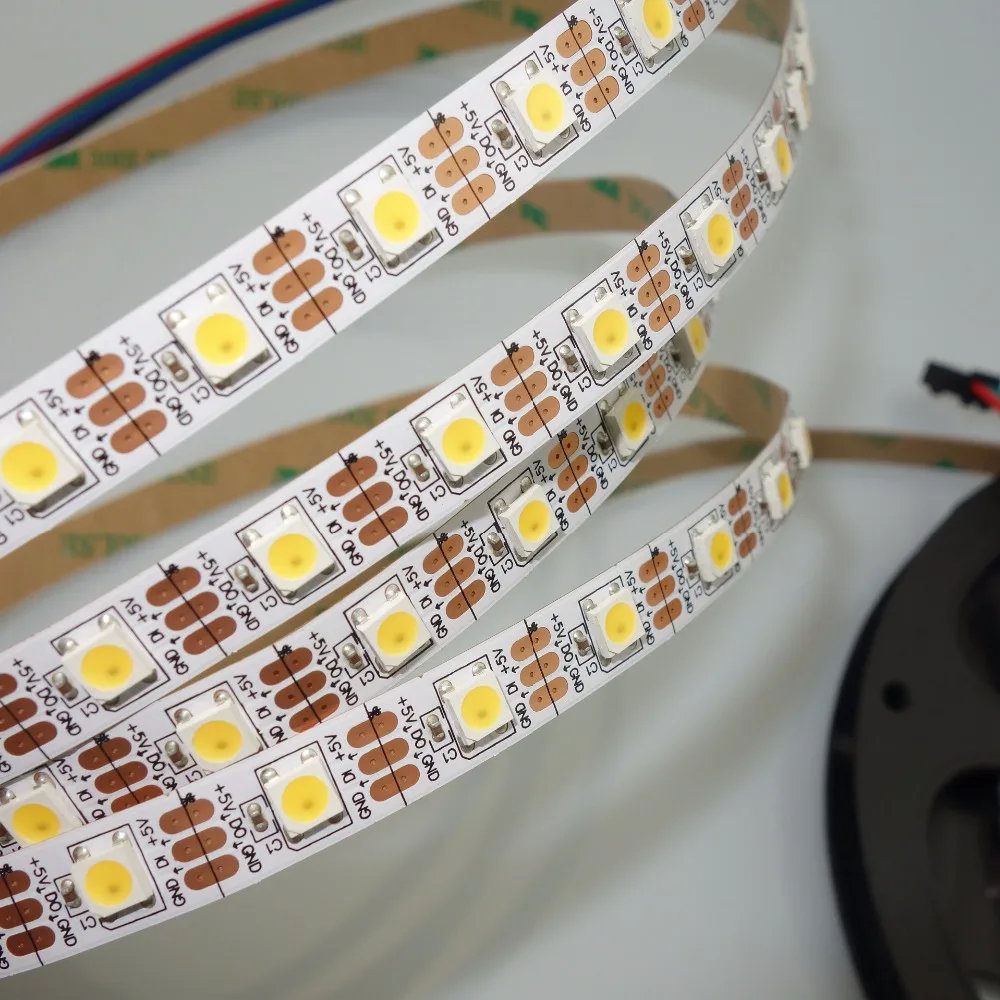 SK6812 WHITE color addressable 4m 60LEDs/m DC5V led pixel strip,NON-waterproof,with 60pixels/M;WHITE PCB
SK6812 WHITE color addressable 4m 60LEDs/m DC5V led pixel strip,NON-waterproof,with 60pixels/M;WHITE PCB