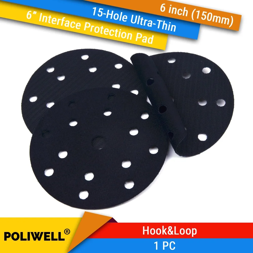 6 Inch(150mm) 15-Hole Ultra-thin Surface Protection Interface Pad for Sanding Pads and Hook&Loop Sanding Discs Thin Flocking Pad
6 Inch(150mm) 15-Hole Ultra-thin Surface Protection Interface Pad for Sanding Pads and Hook&Loop Sanding Discs Thin Flocking Pad