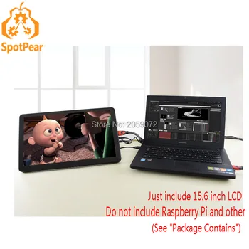 Raspberry Pi 15.6inch HDMI LCD (H)+UK adapter ,for computer mini PC