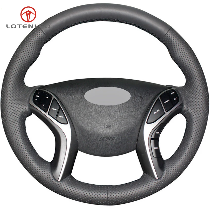 LQTENLEO Black Artificial Leather Hand-stitched Car Steering Wheel Cover for Hyundai Elantra 2011-2016 Avante i30 2012-2016
LQTENLEO Black Artificial Leather Hand-stitched Car Steering Wheel Cover for Hyundai Elantra 2011-2016 Avante i30 2012-2016