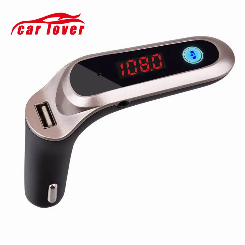 

Universal FM Transmitter 2.1A USB Modulator Car Kit S7 Bluetooth Handsfree MP3 Player Digital Display Support TF Card Car Charge