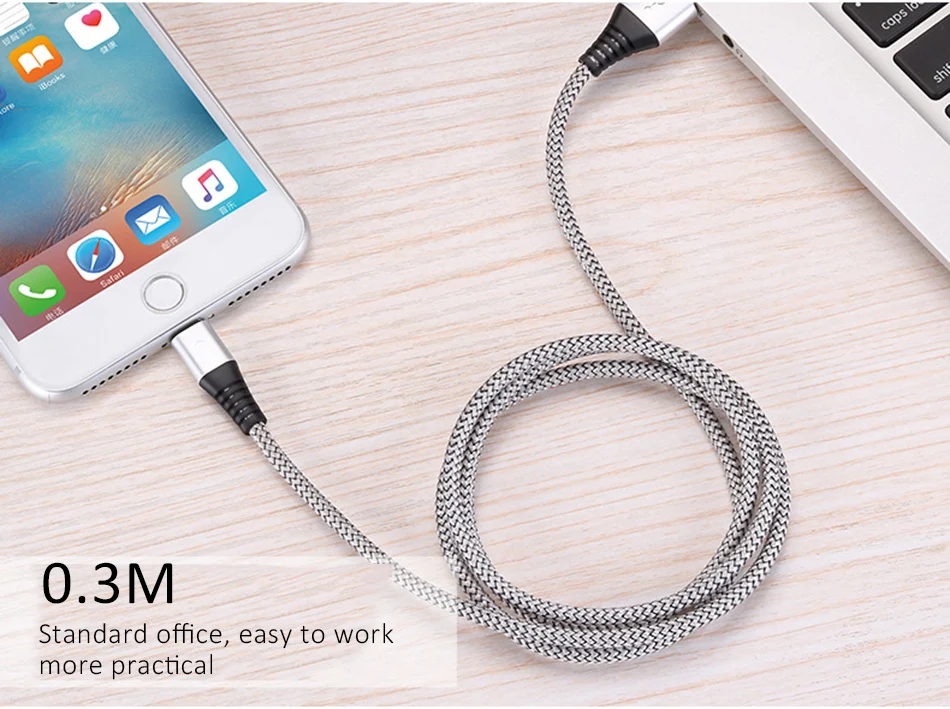 NOHON LED Charging&Sync Data Line 8 Pin Mobile Phone Cable For iphone 10 X 8 7 Plus For iPad Mini 2.4A Lighting Charge Cables 1M (17)