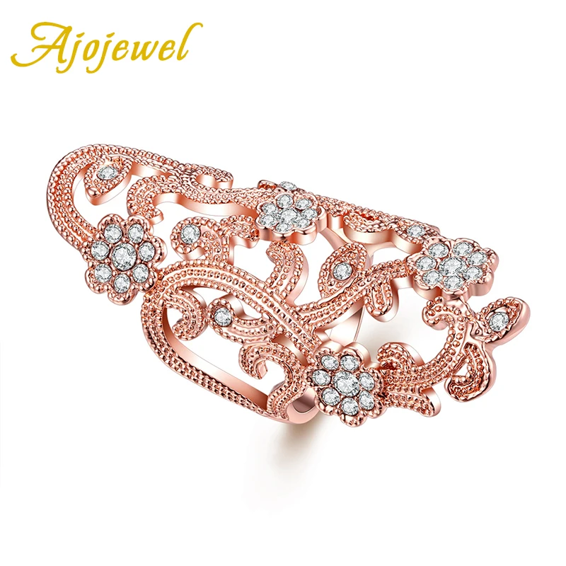 Ajojewel Beautiful Exaggerated Large Hollow Out Rose Gold Plated Flower CZ Diamond Ring Women
Ajojewel Beautiful Exaggerated Large Hollow Out Rose Gold Plated Flower CZ Diamond Ring Women