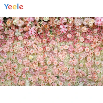 

Yeele Flowers Backdrop Roses Peach Blossom Wedding Photocall Love Photography Background Photographic Backdrops for Photo Studio