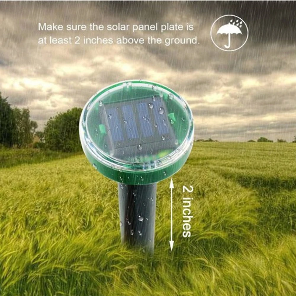 Solar Power Ultrasonic Sonic Mouse Mole Snake Bird Mosquito Pest Rodent Repeller Repellent Yard
Solar Power Ultrasonic Sonic Mouse Mole Snake Bird Mosquito Pest Rodent Repeller Repellent Yard