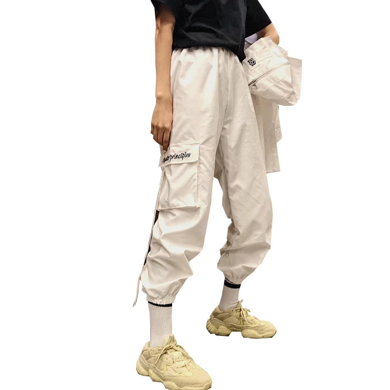 Harajuku Embroidery Ribbon Trousers Women Pants Pocket Elastic Waist Female Long Joggers Pants Casual Loose Cargo Sporting Pants
Harajuku Embroidery Ribbon Trousers Women Pants Pocket Elastic Waist Female Long Joggers Pants Casual Loose Cargo Sporting Pants