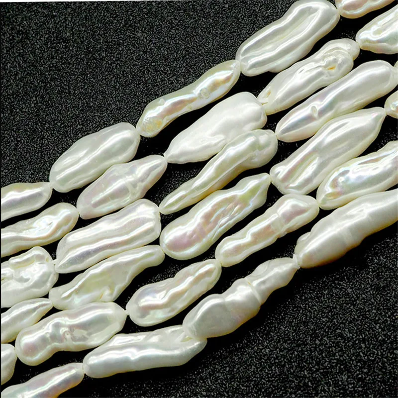 Long Strip Shape 16-22MM Natural Freshwater Pearls Beads DIY Jewelry Material Baroque Pearl Loose Beads Strand About 20pcs
Long Strip Shape 16-22MM Natural Freshwater Pearls Beads DIY Jewelry Material Baroque Pearl Loose Beads Strand About 20pcs