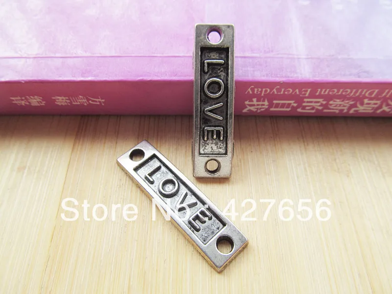 Antique Silver tone "LOVE" Connector Pendant Charm/Finding,two Links for Necklace Bracelet,DIY Jewellry Accessory
Antique Silver tone "LOVE" Connector Pendant Charm/Finding,two Links for Necklace Bracelet,DIY Jewellry Accessory