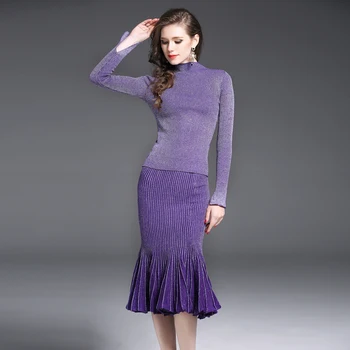 Europe fashion women 2017 fall outfit pullover sweater sexy knitting fishtail skirt long slim suit knitwear design costume lady
Europe fashion women 2017 fall outfit pullover sweater sexy knitting fishtail skirt long slim suit knitwear design costume lady