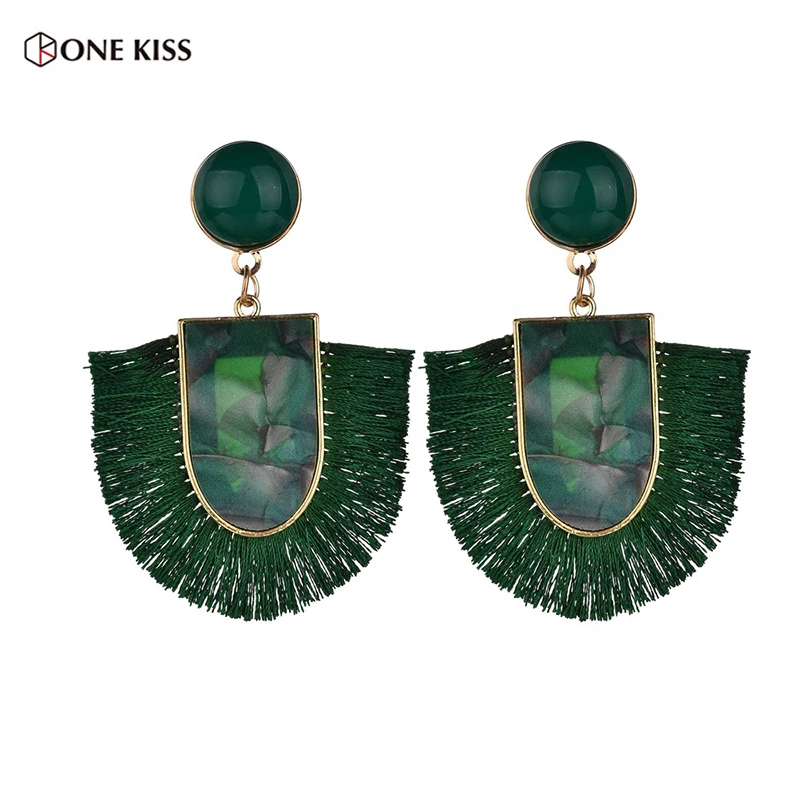 Bohemian Handmade Tassel Earrings Women Acrylic Green Resin Fan-shaped Statement Fringed Dangle Earrings Jewelry 2019 Brincos
Bohemian Handmade Tassel Earrings Women Acrylic Green Resin Fan-shaped Statement Fringed Dangle Earrings Jewelry 2019 Brincos