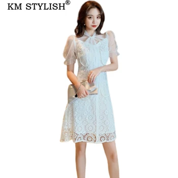 2019 New Women Fashion Slim Patchwork Dress White Floral Lace Beading Pocket Mesh Elegant Casual Dress For Female
2019 New Women Fashion Slim Patchwork Dress White Floral Lace Beading Pocket Mesh Elegant Casual Dress For Female