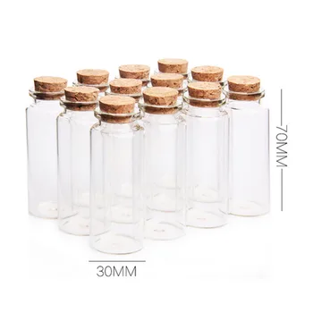 12pcs Hot Sale 30*70MM 30ML Glass Storage Bottles Empty Sample Jars Cork Stoppers for DIY Craft Home Office Decor - Transparent
12pcs Hot Sale 30*70MM 30ML Glass Storage Bottles Empty Sample Jars Cork Stoppers for DIY Craft Home Office Decor - Transparent