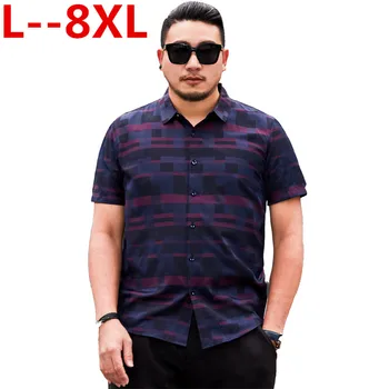 plus size 8XL 6XL 5XL 4XL New Arrival Brand Plaid Shirt Men Summer Slim Fit Dress Casual Short Sleeve Shirt Male Camisas Big
plus size 8XL 6XL 5XL 4XL New Arrival Brand Plaid Shirt Men Summer Slim Fit Dress Casual Short Sleeve Shirt Male Camisas Big