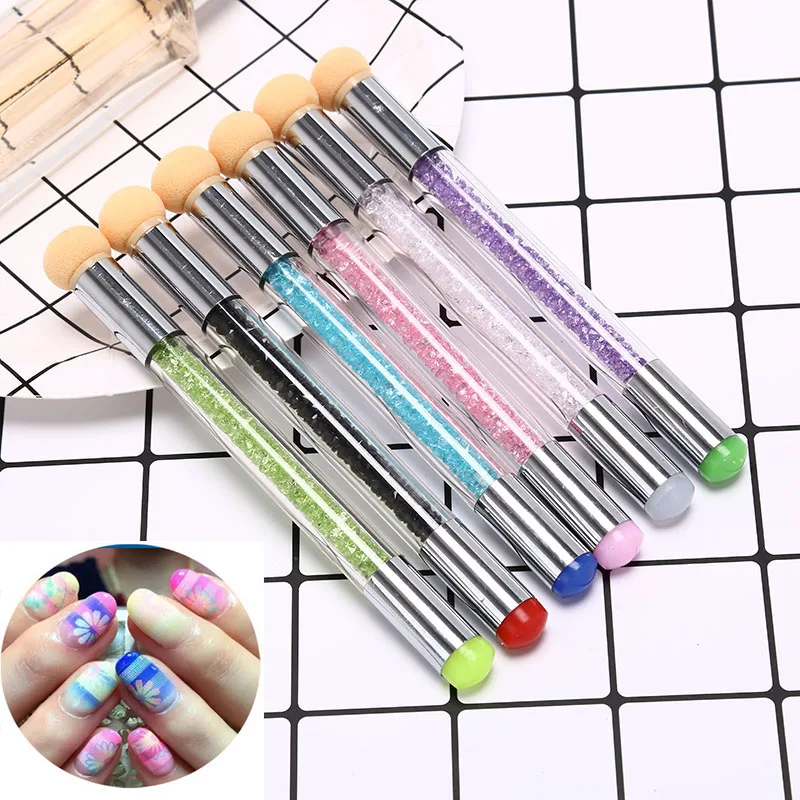 Nail Art Gradient Brush Sponge Silicone Stamper Heads Pen Painting Dotting Double End Tips DIY Rhinestone Handle Manicure Tool
Nail Art Gradient Brush Sponge Silicone Stamper Heads Pen Painting Dotting Double End Tips DIY Rhinestone Handle Manicure Tool