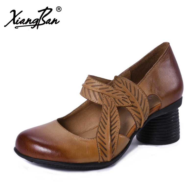 Xiangban 2019 Spring Ladies High Heels Genuine Leather Shoes Round Head Female Pumps Comfortable K129K11
Xiangban 2019 Spring Ladies High Heels Genuine Leather Shoes Round Head Female Pumps Comfortable K129K11