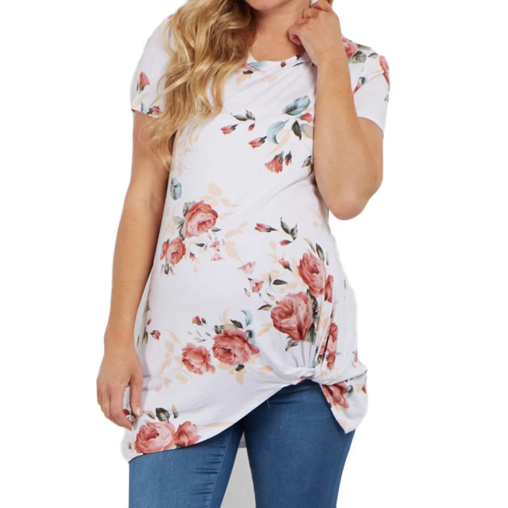 Maternity Clothes Plus Size T-Shirt For Pregnant Casual T-Shirt Flower Printed Blouse Short Sleeve Shirt Stretch Pregnant Top
Maternity Clothes Plus Size T-Shirt For Pregnant Casual T-Shirt Flower Printed Blouse Short Sleeve Shirt Stretch Pregnant Top