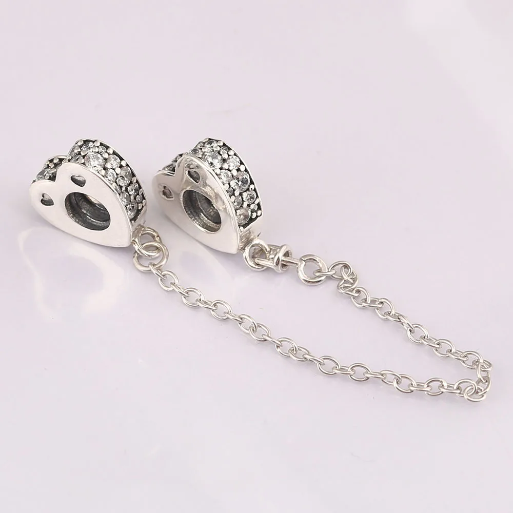 2018 Spring 925 Sterling Silver Beads Sparkling Arcs of Love Safety Chain Clear CZ Charms Fit Original Pandora Bracelet Jewelry
2018 Spring 925 Sterling Silver Beads Sparkling Arcs of Love Safety Chain Clear CZ Charms Fit Original Pandora Bracelet Jewelry
