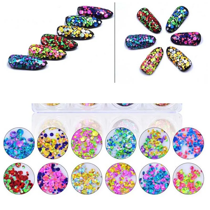12jar/set Nail Sequins Glitter Flake Mixed Style Laser Sequin Paillettes Sparkles Colorful Flakes For Nail Glitter Flake PT52
12jar/set Nail Sequins Glitter Flake Mixed Style Laser Sequin Paillettes Sparkles Colorful Flakes For Nail Glitter Flake PT52
