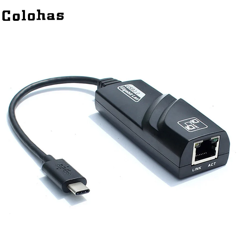 Фото USB Type C к гигабитному внешнему LAN адаптеру высокоскоростной сетевой конвертер