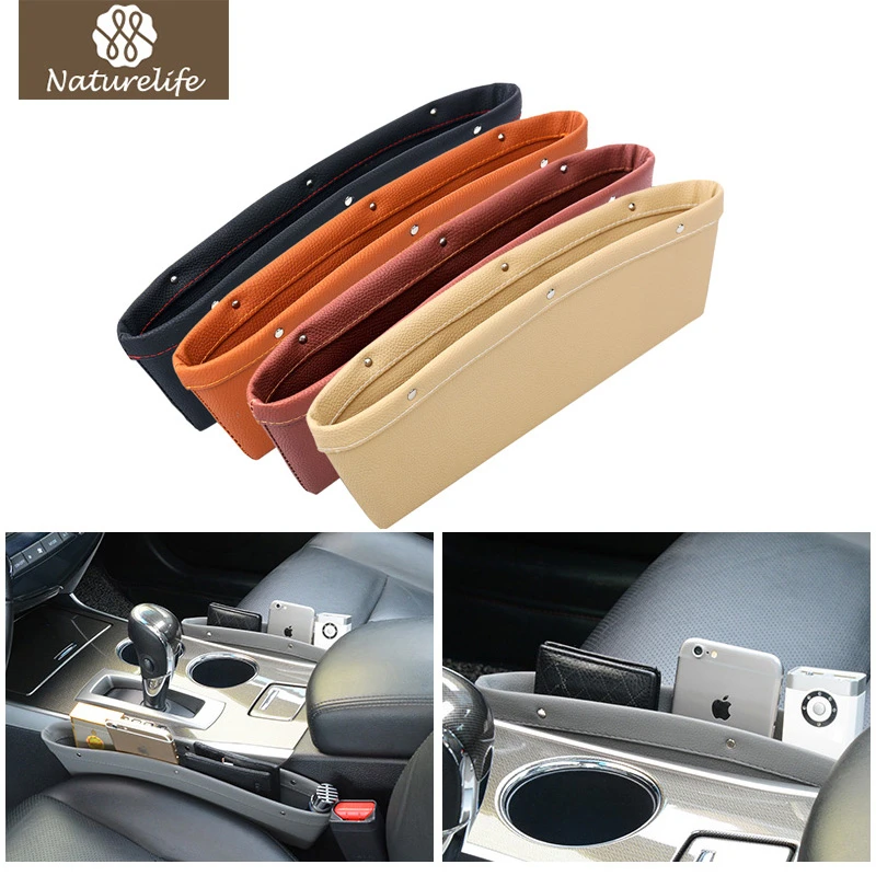 Naturelife Car Organizer Box PU Leather Seat Gap Storage Bag Car Gap Slit Pocket Phones/Cards Seat Side Gap Pocket Dropshipping
Naturelife Car Organizer Box PU Leather Seat Gap Storage Bag Car Gap Slit Pocket Phones/Cards Seat Side Gap Pocket Dropshipping