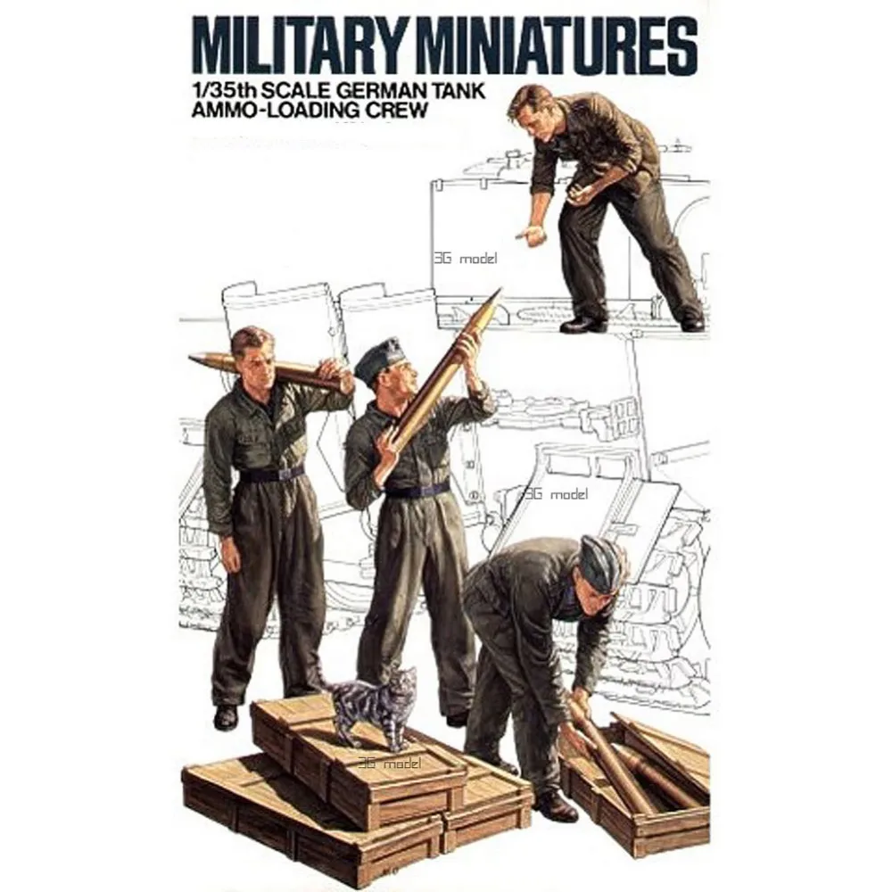 Tamiya 35188 1/35 German Tank Ammo Loading Crew Set Miniatures Assembly Military figures Model Building Kits oh rc toy
Tamiya 35188 1/35 German Tank Ammo Loading Crew Set Miniatures Assembly Military figures Model Building Kits oh rc toy