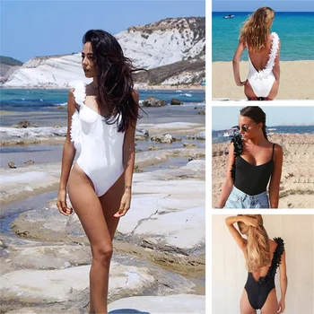 2018 Sexy Women Bodysuits Black White Backless V-neck Swimwear Bikinis Beachwear Party Bodysuits 
2018 Sexy Women Bodysuits Black White Backless V-neck Swimwear Bikinis Beachwear Party Bodysuits