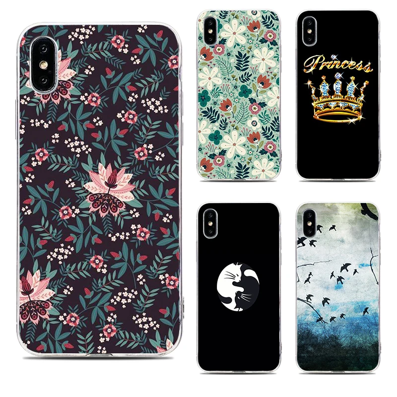 

Flower Pattern of TPU Silicone Gel Soft Phone Case cover for Cubot H2 H3 Hafury Mix J3/J3Pro Magic P20 R11 R9 X18/X18Plus X19