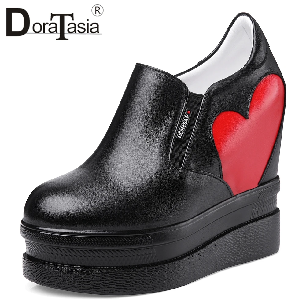 DORATASIA New Girl Sweet Genuine Leather Shoes Loafers Women 2019 Autumn Women Black High Shoes Woman Height Increasing 32-40
DORATASIA New Girl Sweet Genuine Leather Shoes Loafers Women 2019 Autumn Women Black High Shoes Woman Height Increasing 32-40