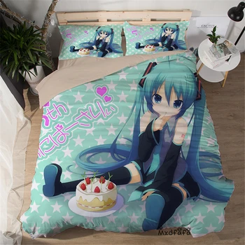 Anime Hatsune Miku Print Duvet Cover Set Bedding Set Luxury cotton Comforter Bedding Sets Include 1 Duvet Cover and 2 pillowcase
Anime Hatsune Miku Print Duvet Cover Set Bedding Set Luxury cotton Comforter Bedding Sets Include 1 Duvet Cover and 2 pillowcase