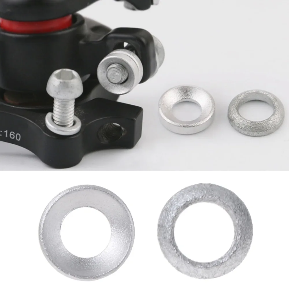 2 Pcs Bicycle Brake Caliper Spacer Joint Washer Aluminum Mountain Bike Accessory
