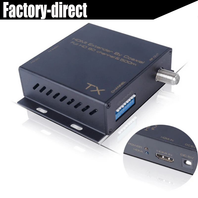 HDMI DVB-T Modulator Convert HDMI Extender signal to digital DVB-T HDMI TO DVB-T Modulator TV Receiver Support RF Output
HDMI DVB-T Modulator Convert HDMI Extender signal to digital DVB-T HDMI TO DVB-T Modulator TV Receiver Support RF Output