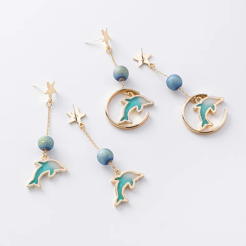 2019 Fashion Cute Dolphin Star Round Ins Earrings For Teenage Girl Jewelry Rhinestone Bead Pendientes Long Tassel Drop Earrings
2019 Fashion Cute Dolphin Star Round Ins Earrings For Teenage Girl Jewelry Rhinestone Bead Pendientes Long Tassel Drop Earrings