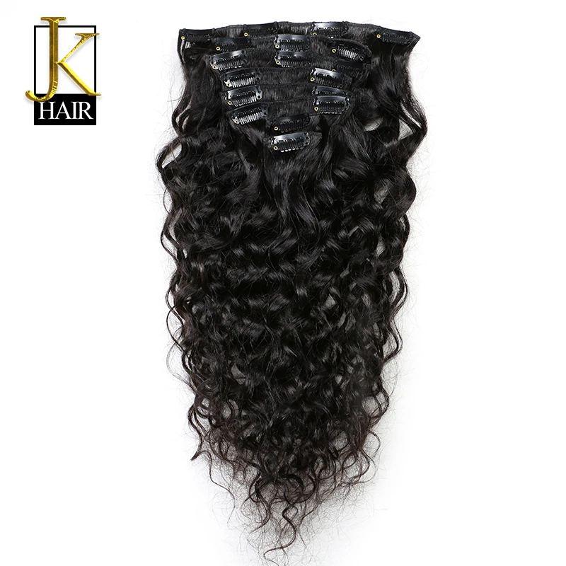 JK Hair Brazilian Remy Natural Wave Hair Clip In Human Hair Extensions Natural Color 8 Pieces/Set Whole Head Sets 120G Ship Free
JK Hair Brazilian Remy Natural Wave Hair Clip In Human Hair Extensions Natural Color 8 Pieces/Set Whole Head Sets 120G Ship Free