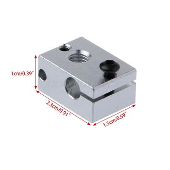 Aluminum Heater Block For E3D V6 New 3D Extruder Hot End For PT100 Sensor Cartridge
Aluminum Heater Block For E3D V6 New 3D Extruder Hot End For PT100 Sensor Cartridge