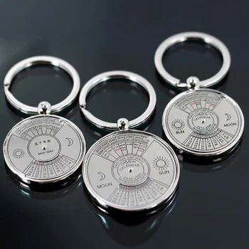 1PC Mini Perpetual Calendar 2019 Keychains Unique Metal Keyring Sun Moon Carving 2010 to 2060 Calendar Key Ring Customize LOGO
1PC Mini Perpetual Calendar 2019 Keychains Unique Metal Keyring Sun Moon Carving 2010 to 2060 Calendar Key Ring Customize LOGO