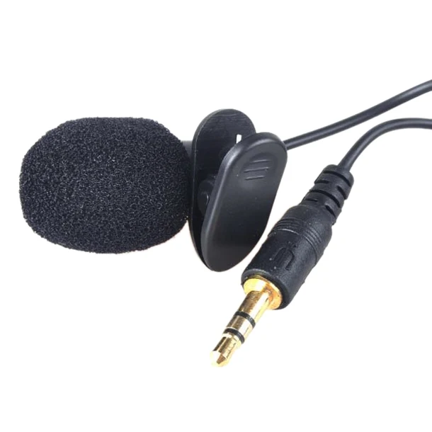 Image HFES Hands Clip On Lapel Mic Microphone+Head Mounted microphone 3.5mm for Speaker