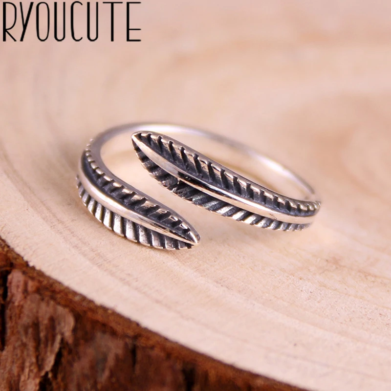 Retro Vintage 925 Sterling Silver Leaf Rings for Women Engagement Jewelry Adjustable Finger Rings Anillos 2019
Retro Vintage 925 Sterling Silver Leaf Rings for Women Engagement Jewelry Adjustable Finger Rings Anillos 2019