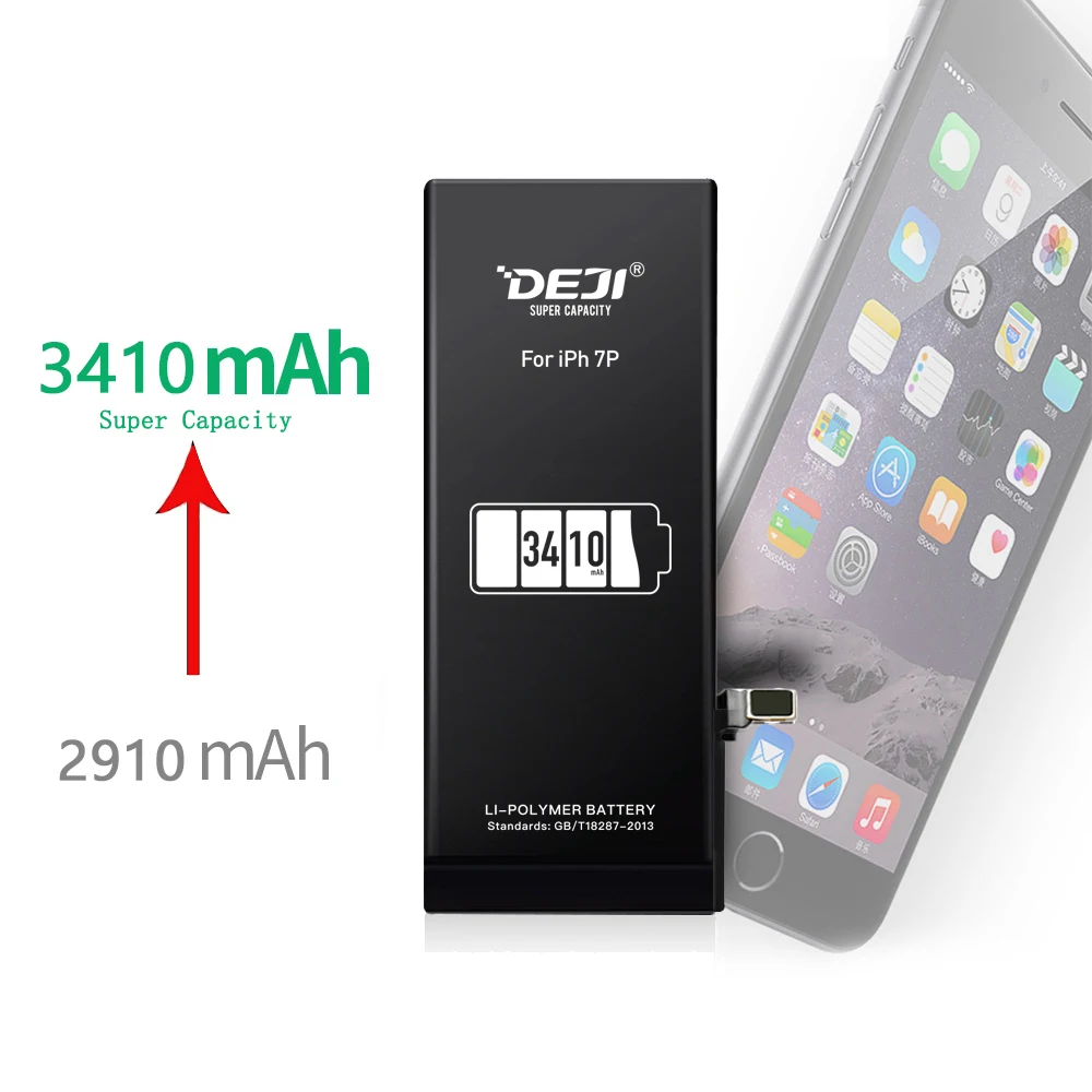 2018 DEJI Original Li-polymer High Capacity Battery For iPhone 7P/7Plus Replacement Real 3410mAh Internal Batteries Best Quality
2018 DEJI Original Li-polymer High Capacity Battery For iPhone 7P/7Plus Replacement Real 3410mAh Internal Batteries Best Quality