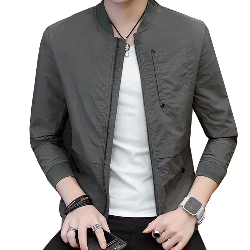 2019 Spring Autumn Casual Solid Fashion Slim Jacket Men Overcoat Baseball Jackets Men's streetwear Jacket 4xl Top
2019 Spring Autumn Casual Solid Fashion Slim Jacket Men Overcoat Baseball Jackets Men's streetwear Jacket 4xl Top