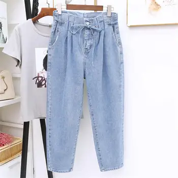 High Waist Jeans Women Loose Vintage Jeans Femme Denim Harem Pants Casual Streetwear Lace Up Plus Size 5XL Mom Jeans Mujer Q1457
High Waist Jeans Women Loose Vintage Jeans Femme Denim Harem Pants Casual Streetwear Lace Up Plus Size 5XL Mom Jeans Mujer Q1457