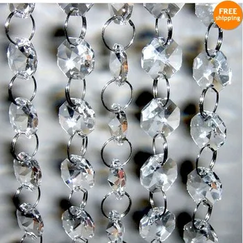 Shining Party, 10M/Lot Glass Crystal Garlands, 14mm Octagonal Glass Crystal Strands, Home Wedding Party Christmas Decoration
Shining Party, 10M/Lot Glass Crystal Garlands, 14mm Octagonal Glass Crystal Strands, Home Wedding Party Christmas Decoration